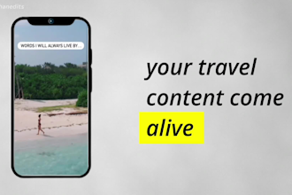 travel reels video editing