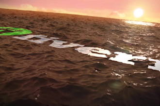 make intro ocean water style logo or text animation