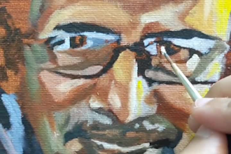 do realistic oil paintings on canvas