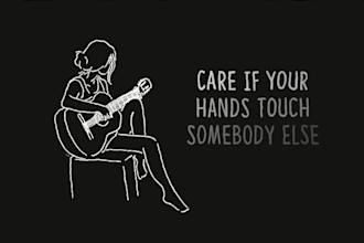 create drawing based lyric video