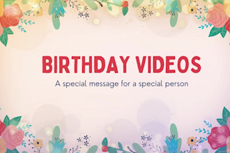 create birthday, wedding, anniversary, memorial, or any event video for you