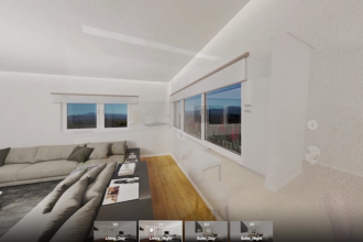 create 3d interactive virtual tour 360, VR ready