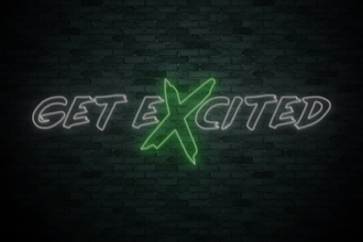design neon sign logo with animation