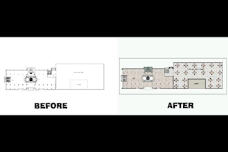 draw 2d masterplan, landscape plan and photoshop rendering