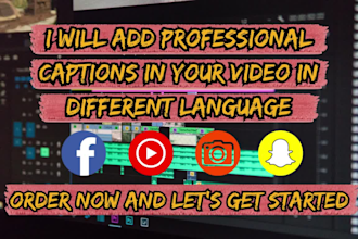 add captions subtitles in english spanish french and more