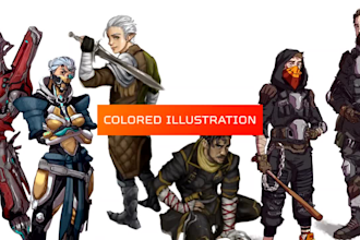 draw your dnd party, warcraft, and fantasy characters