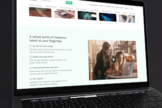 create an elegant website promo or website 3d presentation video