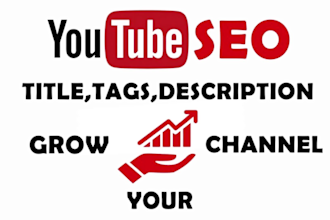 get optimize youtube SEO of your video, write title, description, tags