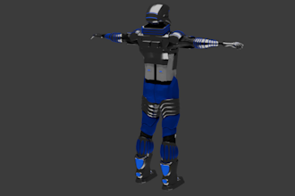 make static armor mesh for unreal engine project mannequin
