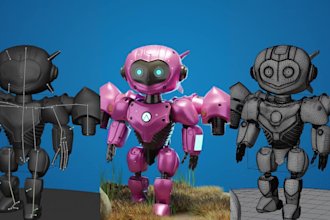 do 3d character modeling for your