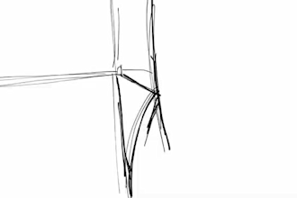 create line art and animation,bold and graphic line art animation,frame by frame