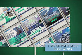 create modern islamic flyer, mosque poster and social media design