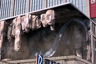 design stunning 3d anamorphic animation, billboard animation led screen cgi ads