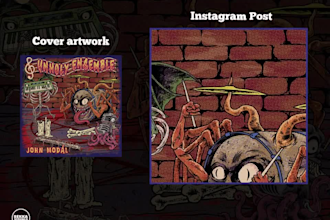 animate your album cover art single cover for spotify canvas