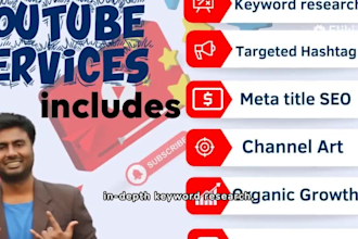be your youtube SEO expert for better video view and ranking