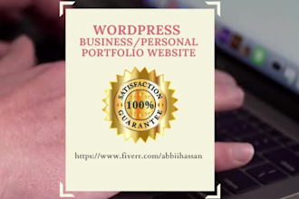 create business and personal portfolio wordpress website