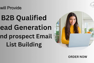 provide qualified b2b lead generation and prospect email list building