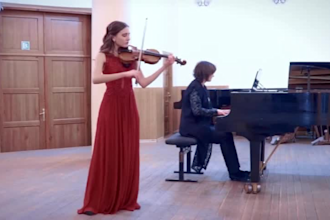 give you a motivational audio review of your violin playing