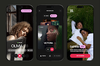 build dating app, social media app, matchmaking app, dating website, quickdate