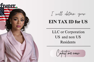 obtain your ein tax id for US llc or corporation US  and non US residents