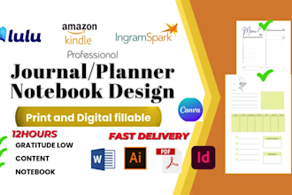 design gratitude low content notebook amazon journal digital planner interior