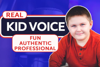 kid voice over real american boy voice professional