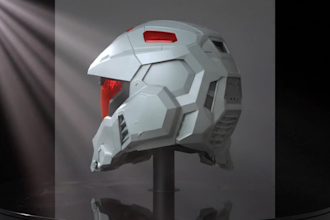 create 3d helmet model for cosplay, stl and 3d printing