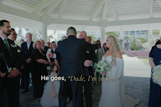 do cinematic wedding video editing with dialog led storytelling