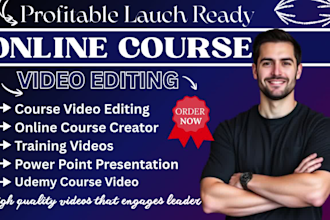 do online course video editing, video course upload, online course creator