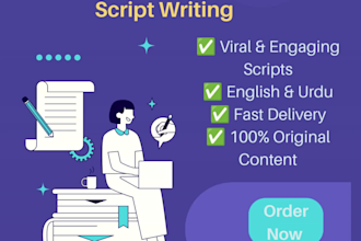 write engaging youtube shorts scripts in english and urdu