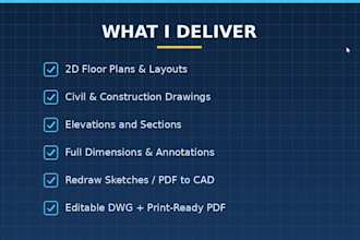 draw architectural and civil engineering plans in autocad