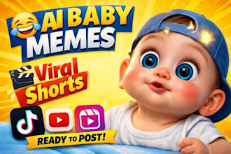 create viral ai baby meme comedy clips for social media