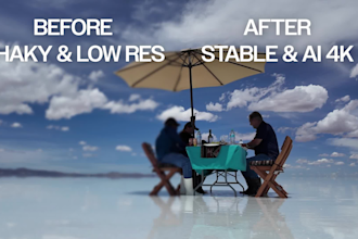 fix shaky footage, upscale, and enhance quality in 24 hours