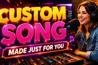 sing a custom birthday, wedding, anniversary or love song as a female singer