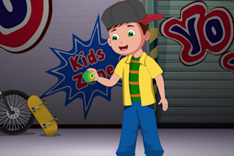 create 2d animated nursery rhymes and kids stories
