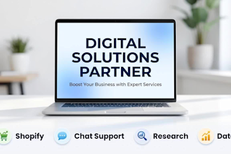 provide shopify and research assistant service