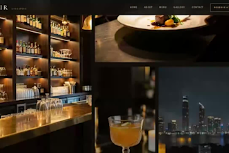 design and develop a luxury restaurant website