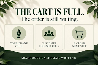 write abandon cart emails for your ecommerce store