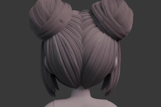 create a stylized 3d character for games and animation