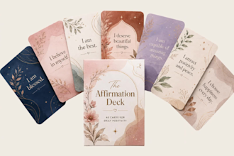 design affirmation card flashcards motivational cards anki cards prayer journal