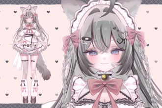 design and rigging live2d vtuber model, 2d vtuber model ,vtuber rigging