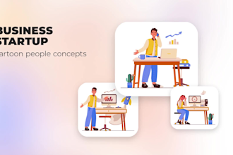 create a 2d animated explainer video or pitch deck presentation