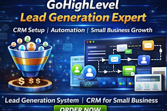 gohighlevel lead generation system, gohighlevel crm setup for small business