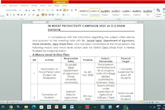 write agricultural monitoring and evaluation report for ngo and professionals