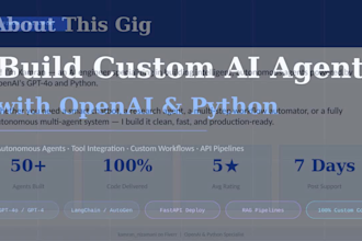 build custom ai agents using openai and python
