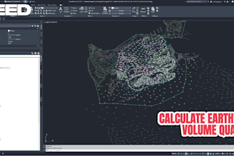 provide earthwork, stockpile volume calculation using civil 3d