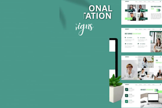 create modern powerpoint presentation, investor pitch deck and canva slides
