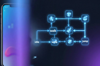 create interactive rive animation with state machine for app and game