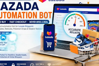 build sg lazada bot, auto checkout bot, sneaker bot for fast online shopping