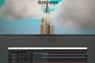 create paper collage animation, motion graphics, vox style, collage video